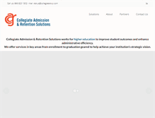 Tablet Screenshot of collegiatersvp.com